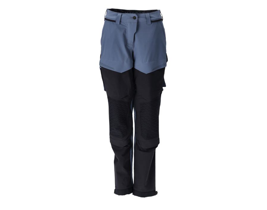 Hose mit Knietaschen CUSTOMIZED steinblau/schwarzblau