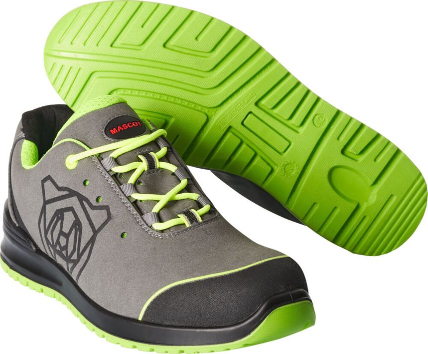 Sicherheitshalbschuh FOOTWEAR CLASSIC Grau/Limonengrün