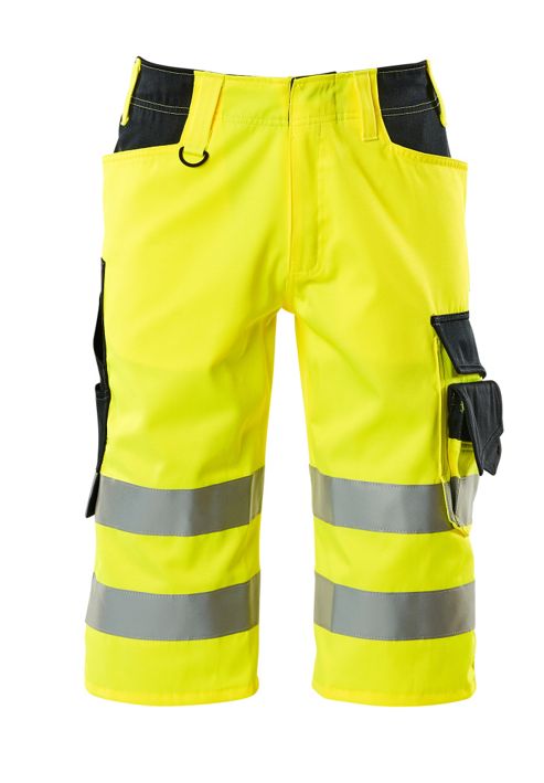 Shorts, lang SAFE SUPREME hi-vis gelb/schwarzblau