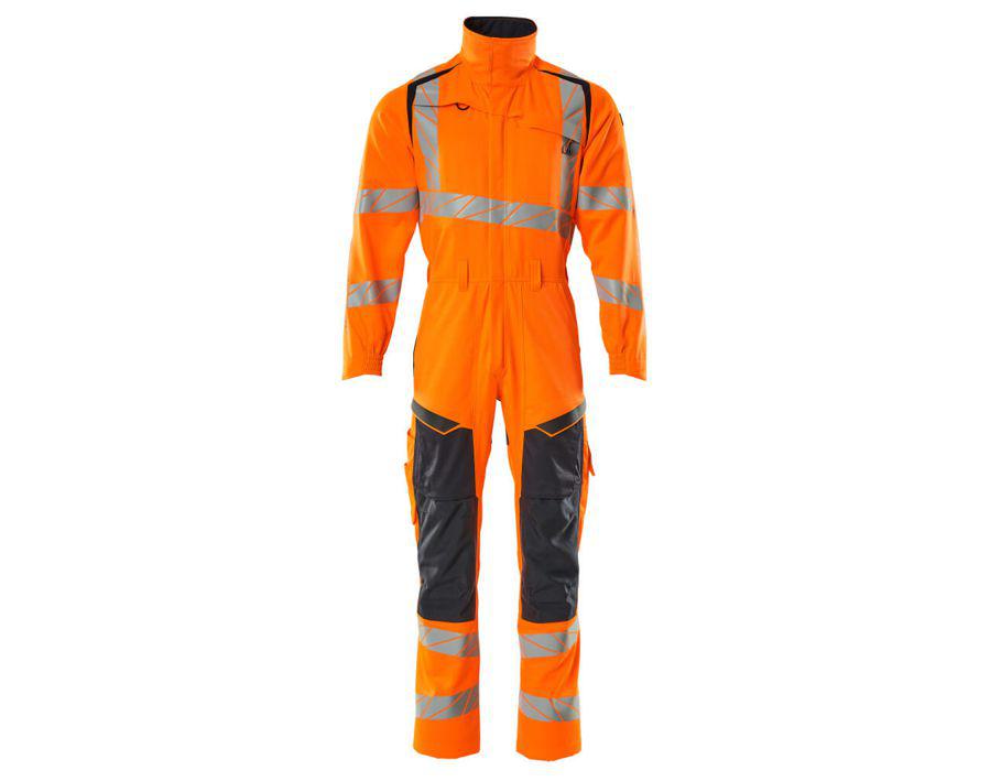 Overall mit Knietaschen ACCELERATE SAFE hi-vis orange/schwarzblau