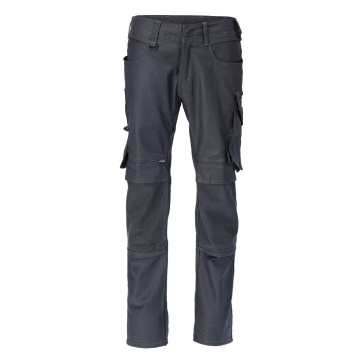 Hose mit Knietaschen UNIQUE schwarzblau