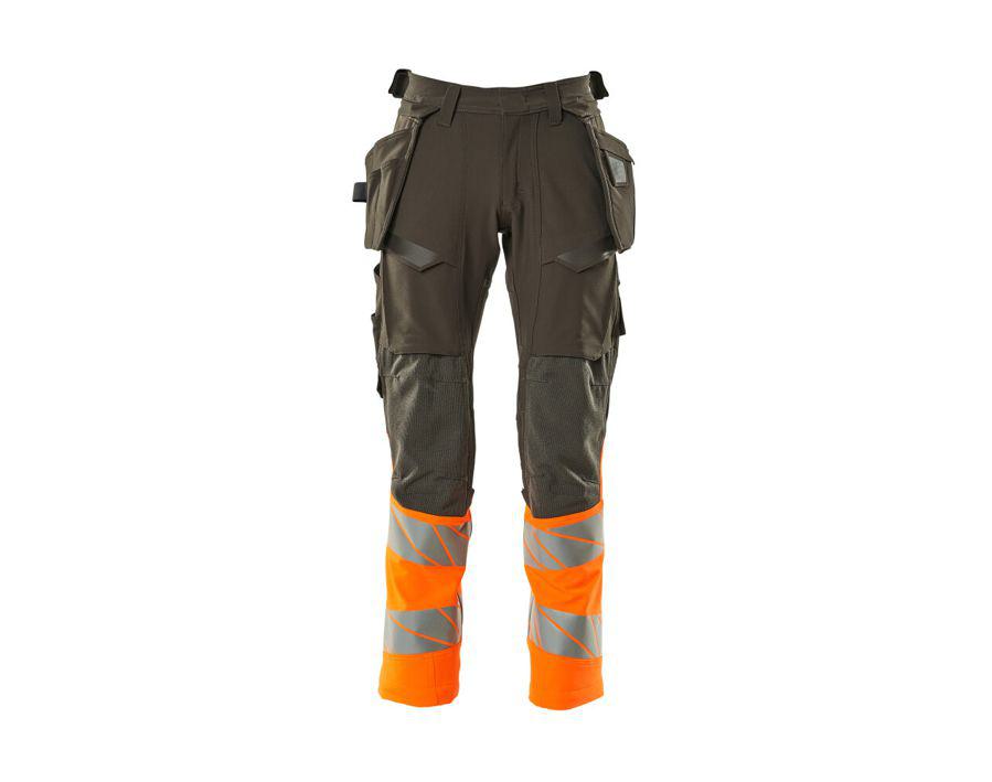 Hose mit Hängetaschen ACCELERATE SAFE dunkelanthrazit/hi-vis orange