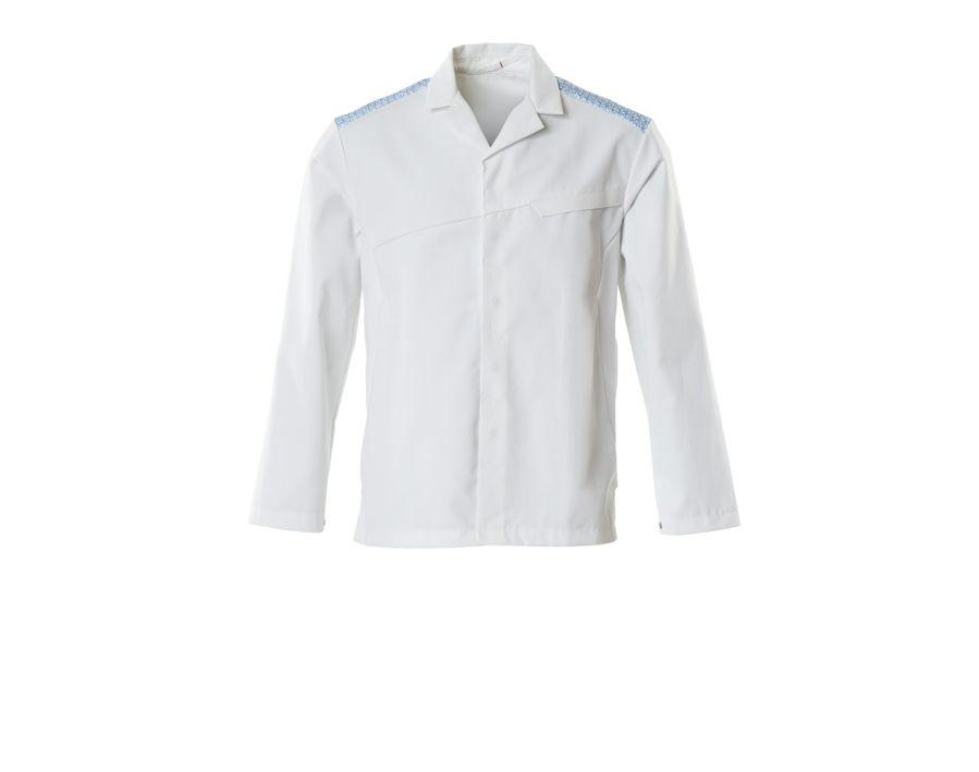 Jacke FOOD & CARE weiss/azurblau