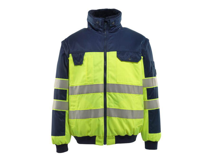 Pilotjacke SAFE IMAGE hi-vis gelb/marine