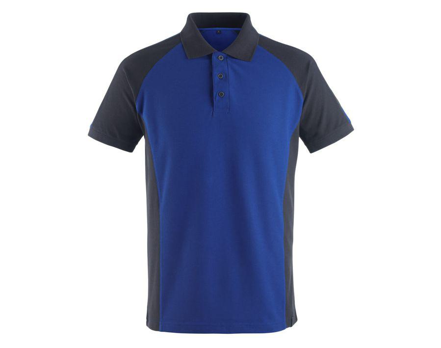 Polo-Shirt UNIQUE kornblau/schwarzblau