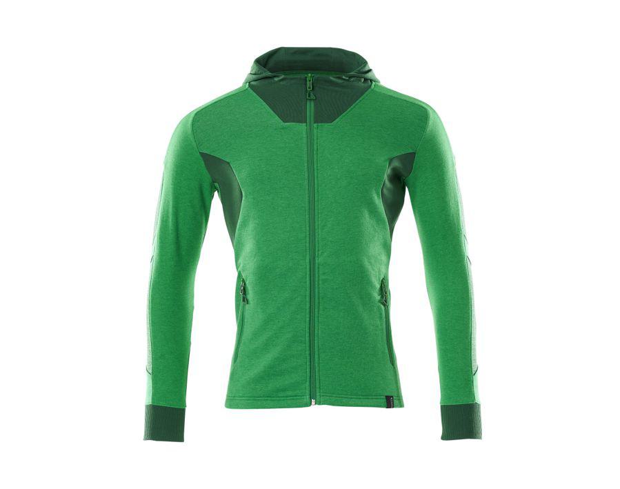 Kapuzensweatshirt mit Reißverschluss ACCELERATE grasgrün/grün