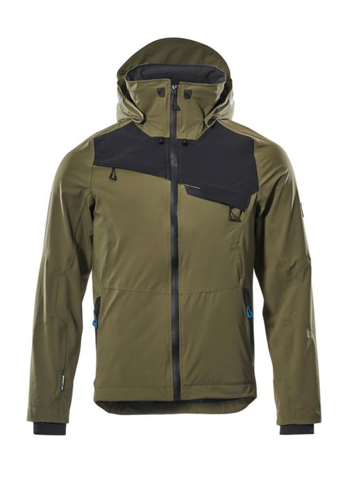 Hard Shell Jacke ADVANCED mossgrün/schwarz