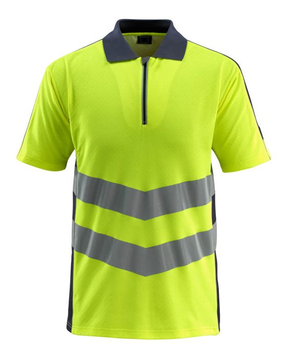Polo-Shirt SAFE SUPREME hi-vis gelb/schwarzblau