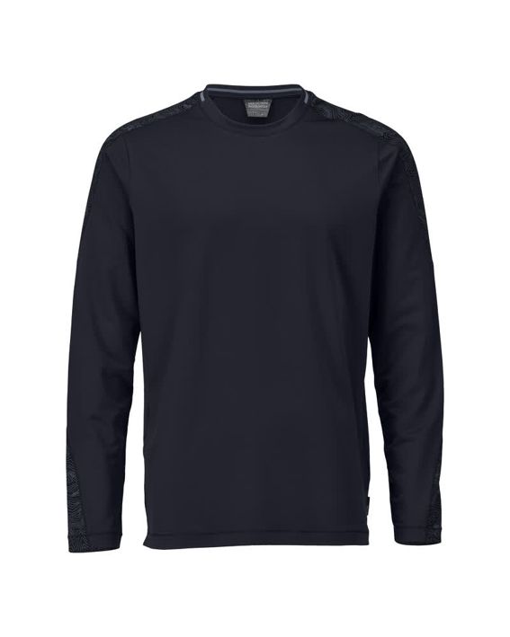 T-Shirt, Langarm CUSTOMIZED schwarzblau