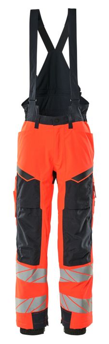 Winterhose ACCELERATE SAFE Hi-vis rot/schwarzblau