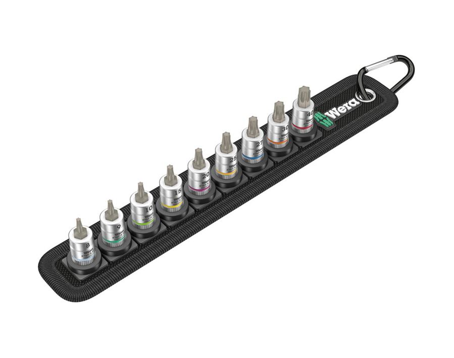 Schraubendreher-Einsatz-Garnitur 1/4" für Innen-TORX®-Schrauben, 9-teilig