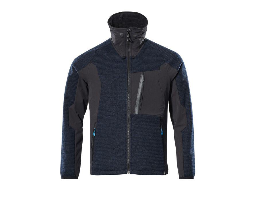 Strickjacke mit Reißverschluss ADVANCED schwarzblau/schwarz