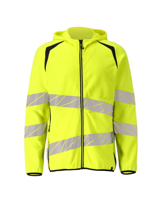 Kapuzensweatshirt mit Reißverschluss ACCELERATE SAFE hi-vis gelb/schwarzblau