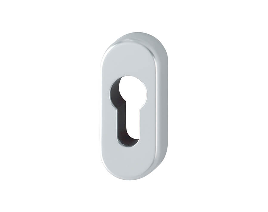 Aluminium Schlüsselrosetten-Paar schmal 30PS