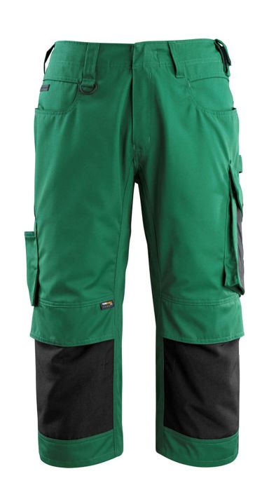 Dreiviertel-Hose mit Knietaschen UNIQUE grün/schwarz