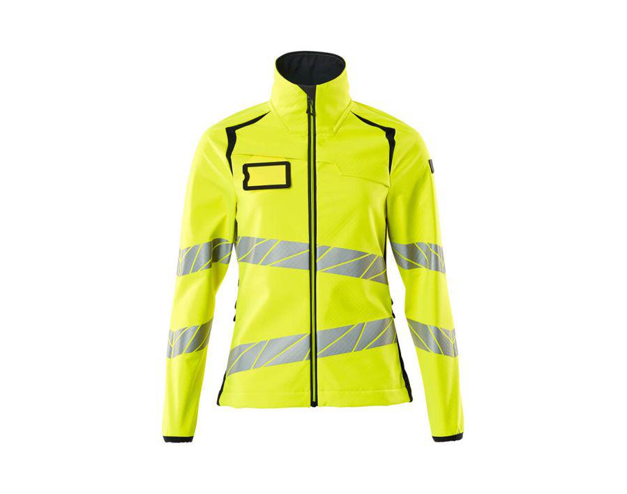 Soft Shell Jacke ACCELERATE SAFE hi-vis gelb/schwarzblau