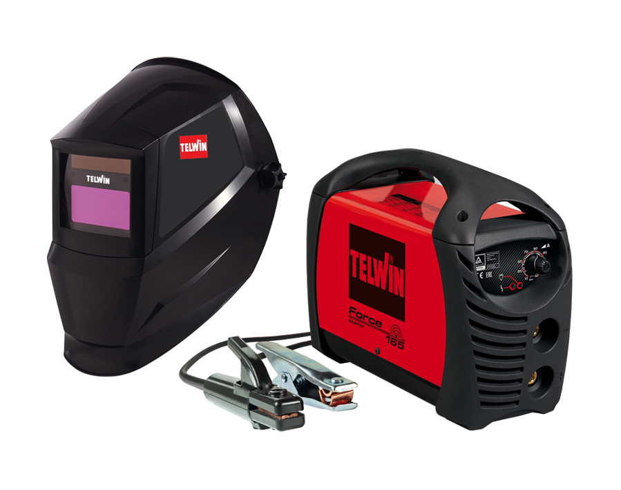 Inverter-Schweißgerät Force 165 ACX + Schweißhelm+ Zubehöre  