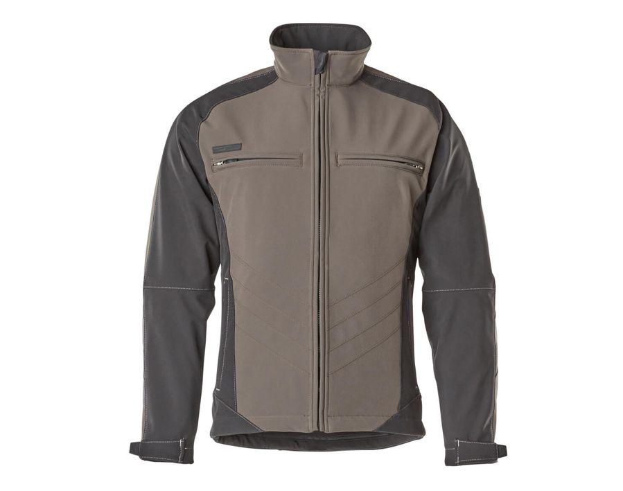 Soft Shell Jacke UNIQUE dunkelanthrazit/schwarz