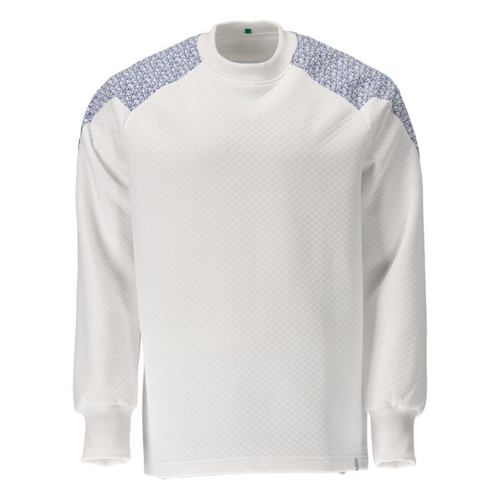 Sweatshirt FOOD & CARE weiss/azurblau