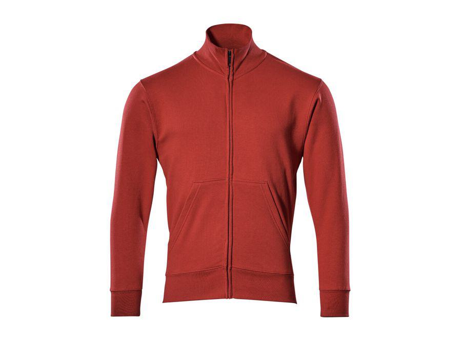 Sweatshirt mit Reißverschluss CROSSOVER rot