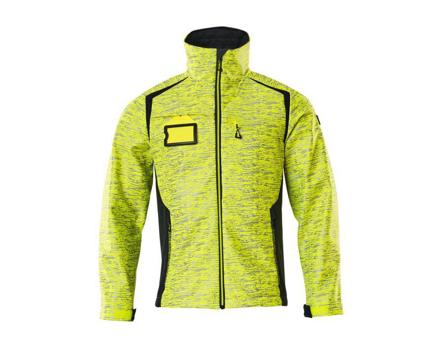 Soft Shell Jacke ACCELERATE SAFE hi-vis gelb/schwarzblau