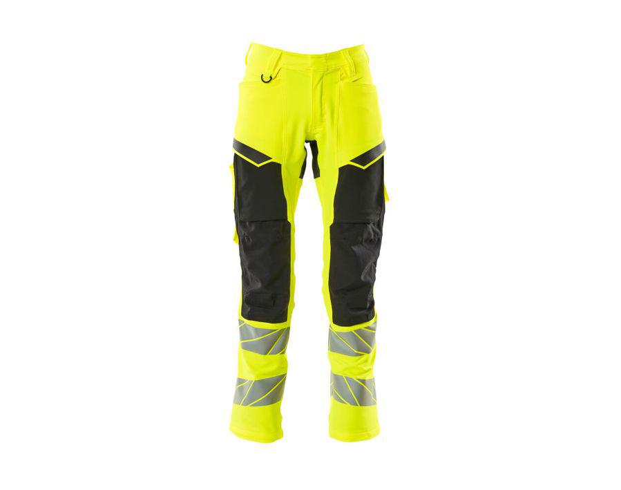 Hose mit Knietaschen ACCELERATE SAFE hi-vis gelb/schwarz