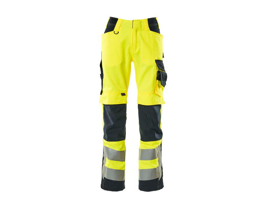 Hose mit Knietaschen SAFE SUPREME hi-vis gelb/schwarzblau
