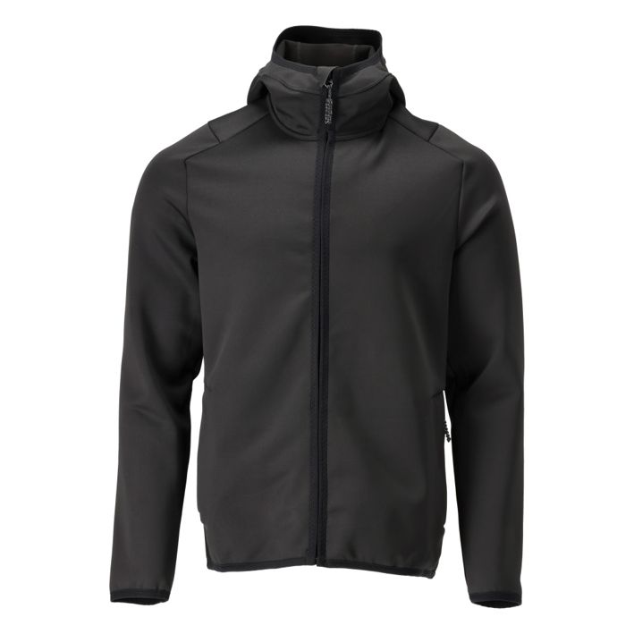 Fleecepullover mit Kapuze CUSTOMIZED schwarz