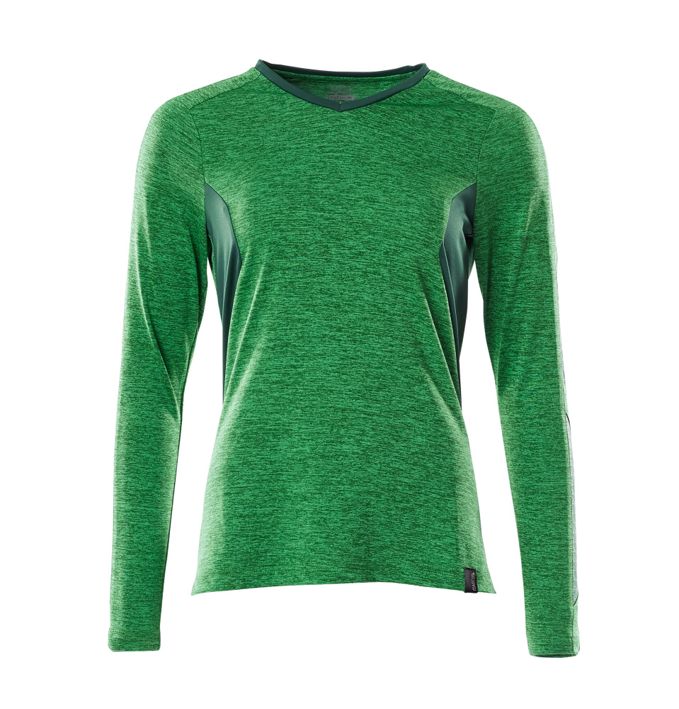 T-Shirt, Langarm ACCELERATE grasgrün/grün
