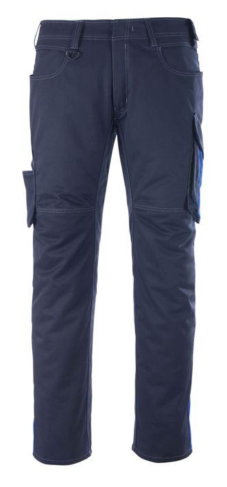 Hose mit Schenkeltaschen UNIQUE schwarzblau/kornblau