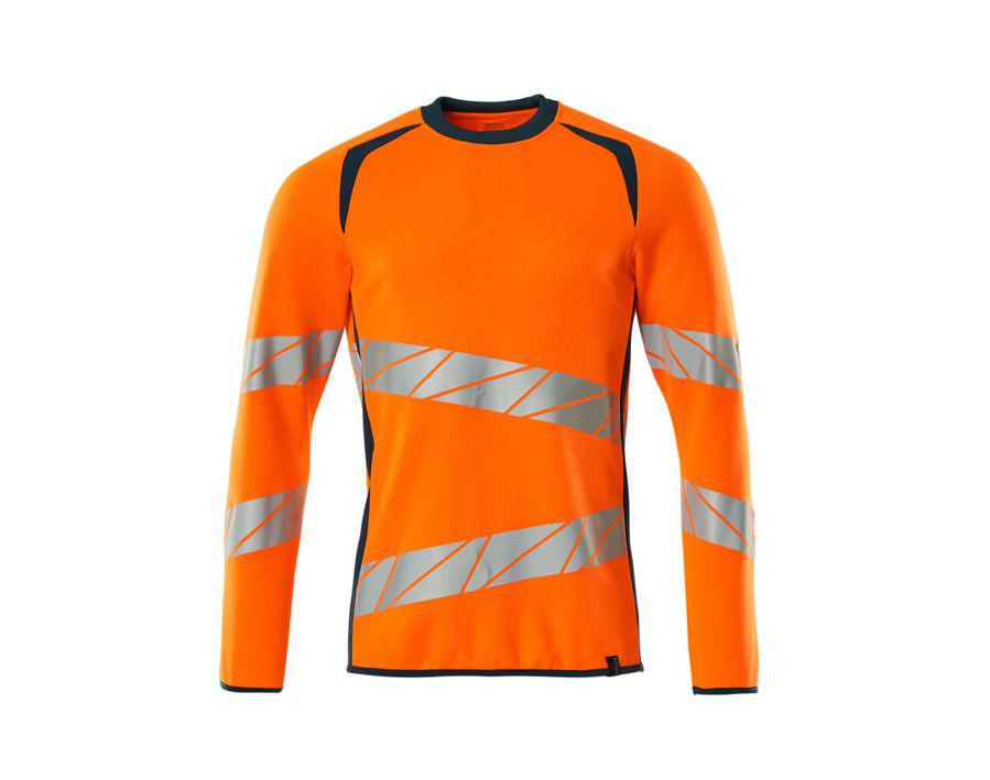 Sweatshirt ACCELERATE SAFE hi-vis orange/dunkelpetroleum