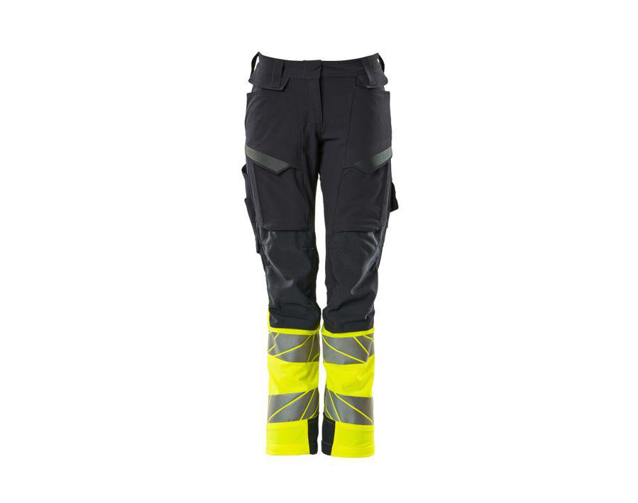 Hose mit Knietaschen ACCELERATE SAFE schwarzblau/hi-vis gelb