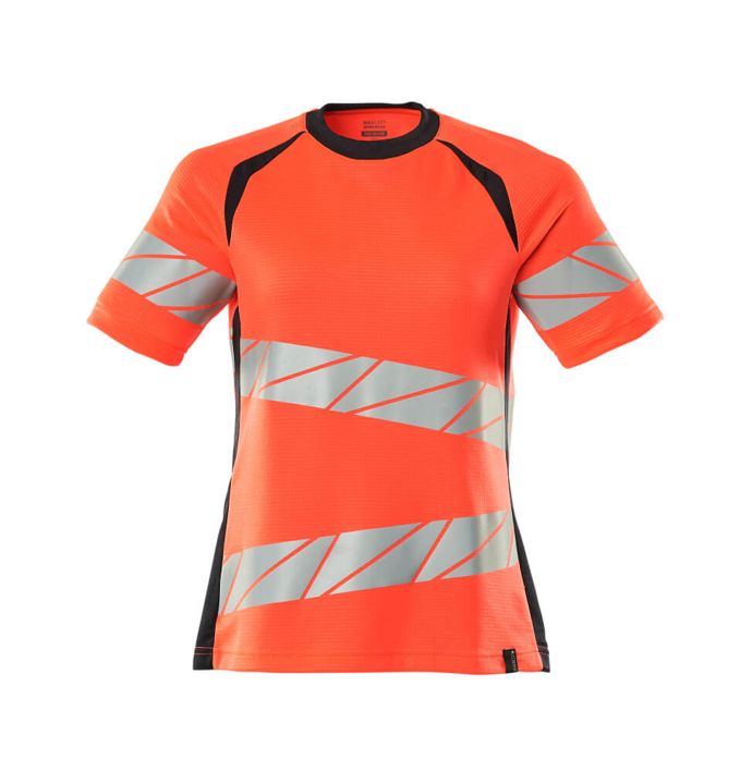 T-Shirt ACCELERATE SAFE Hi-vis rot/schwarzblau