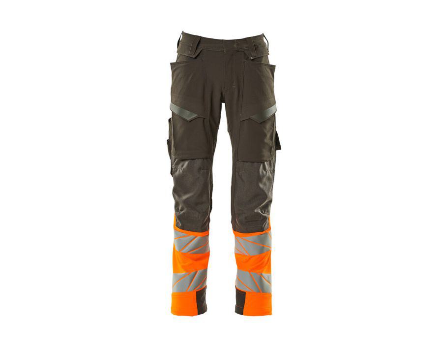 Hose mit Knietaschen ACCELERATE SAFE dunkelanthrazit/hi-vis orange