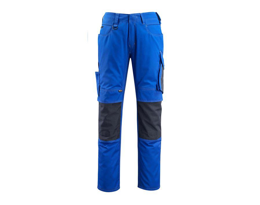 Hose mit Knietaschen UNIQUE kornblau/schwarzblau