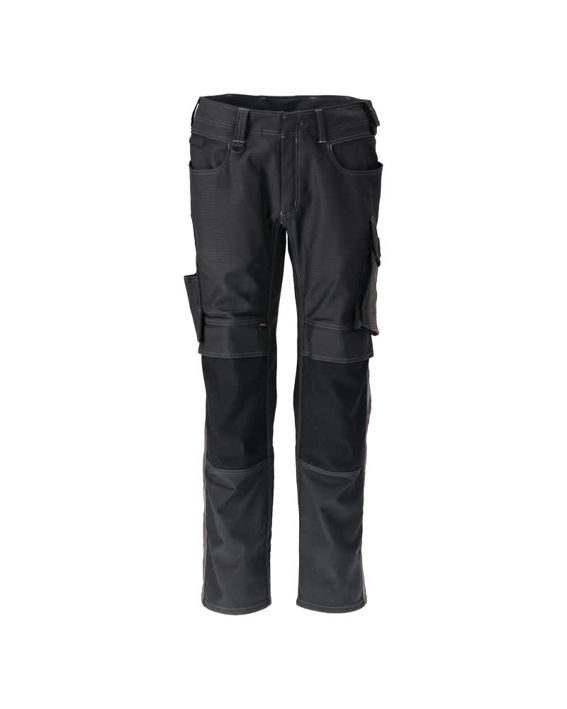 Hose mit Knietaschen UNIQUE schwarz/dunkelanthrazit