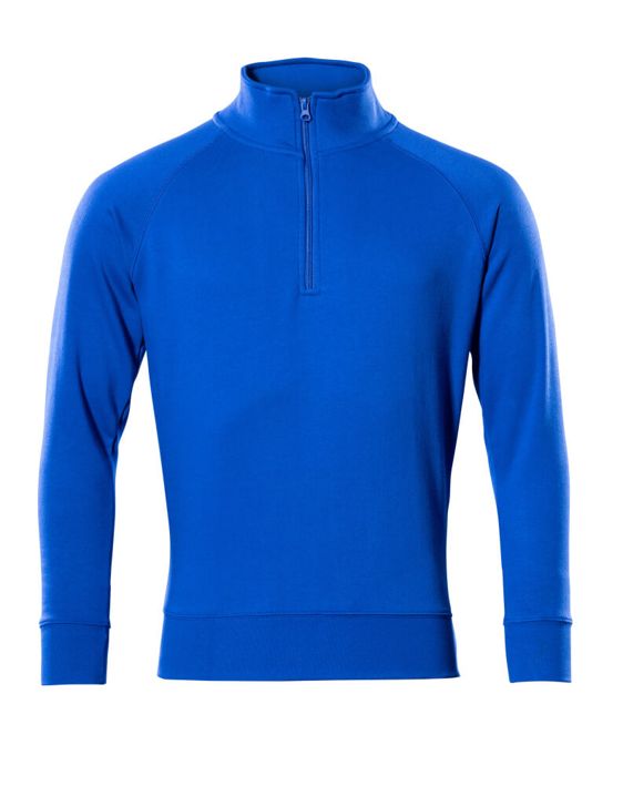 Sweatshirt mit kurzem Reißverschluss CROSSOVER kornblau