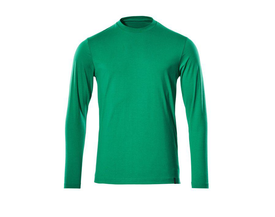 T-Shirt, Langarm CROSSOVER grasgrün