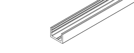 Boden-/Wandprofil zu Festverglasung Hawa Puro 100-150 
