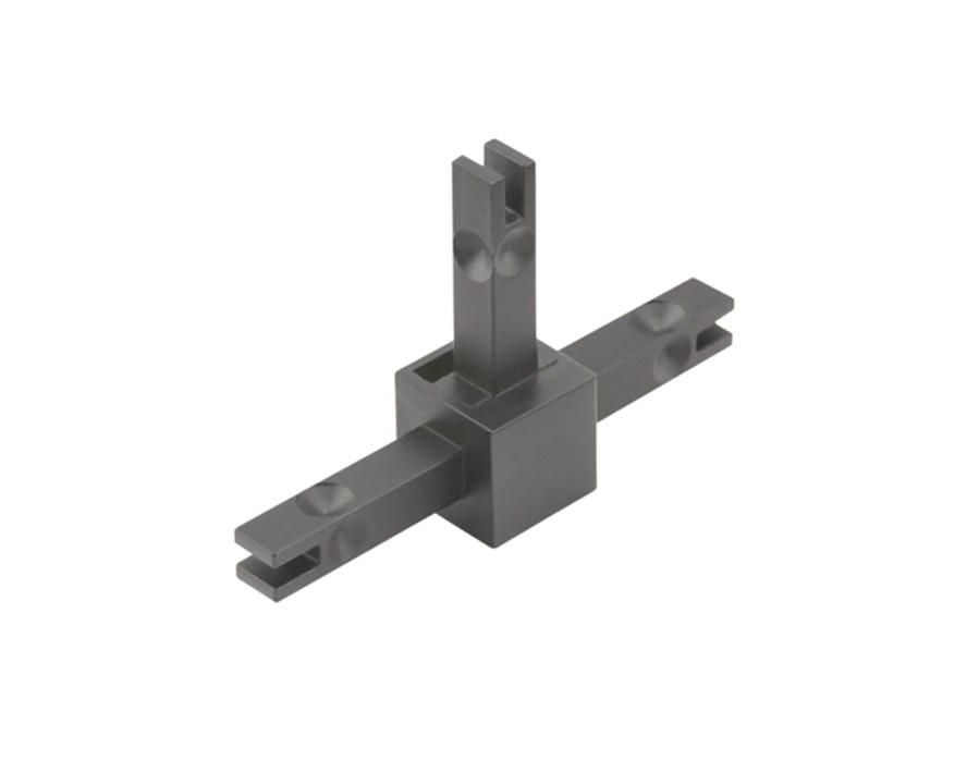 Cadro Verbindungsknoten 3-fach 2D Edelstahl Optik
