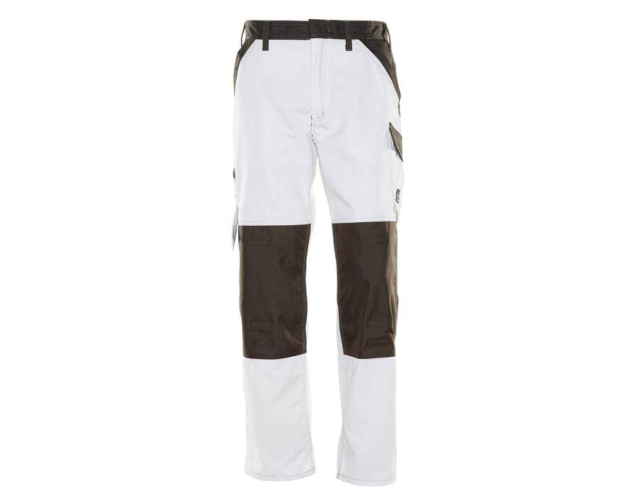 Hose mit Knietaschen LIGHT weiss/dunkelanthrazit