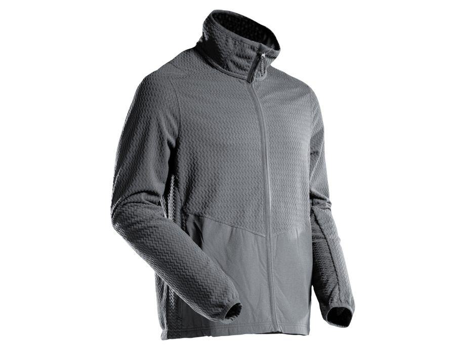 Microfleece Pullover mit Reißverschluss CUSTOMIZED Anthrazitgrau