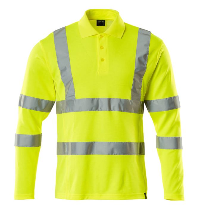 Polo-Shirt, Langarm SAFE CLASSIC hi-vis gelb