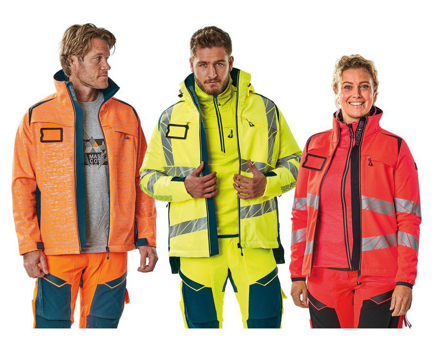 Soft Shell Jacke ACCELERATE SAFE hi-vis gelb/schwarz