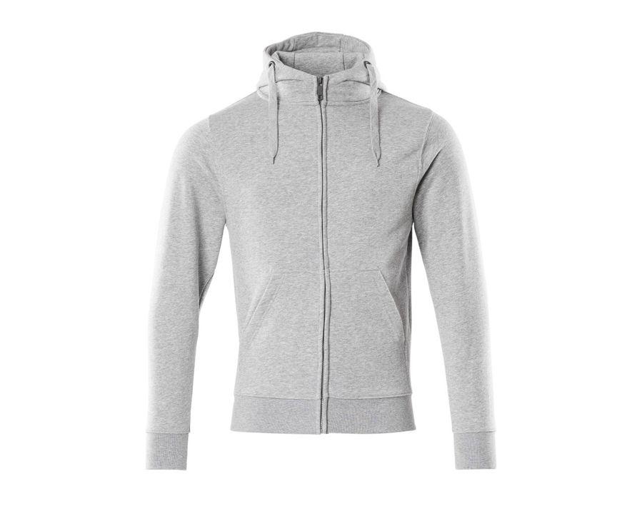 Kapuzensweatshirt mit Reißverschluss CROSSOVER grau-meliert