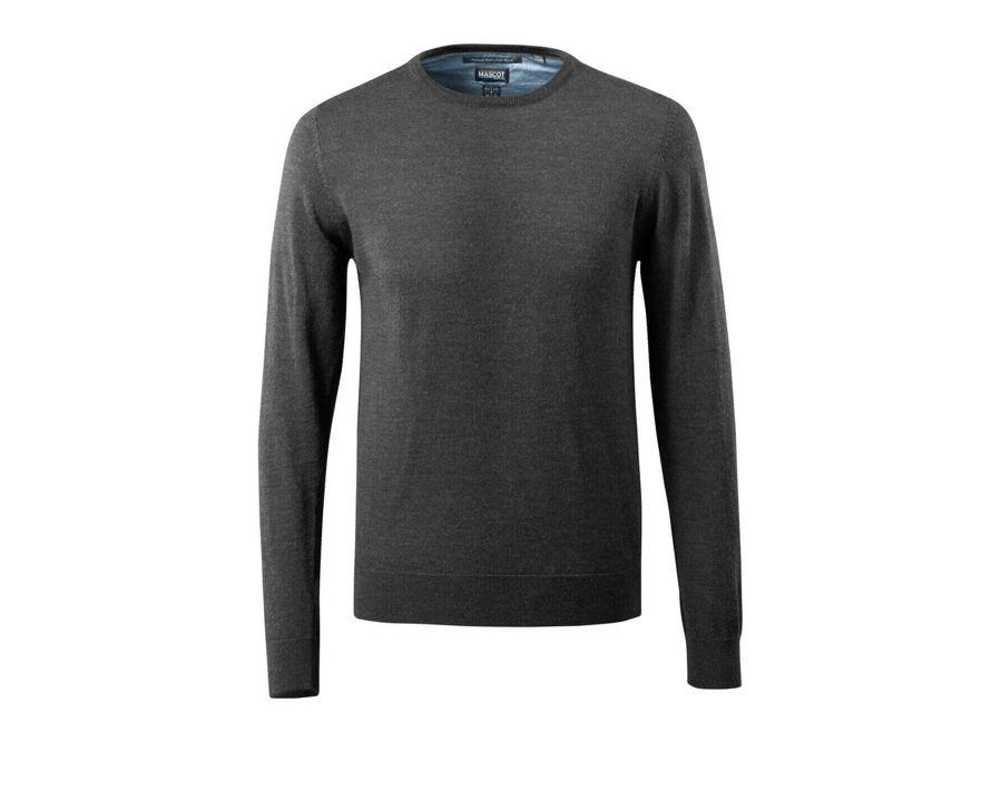 Strickpullover FRONTLINE dunkelanthtazit/hellgrau-meliert