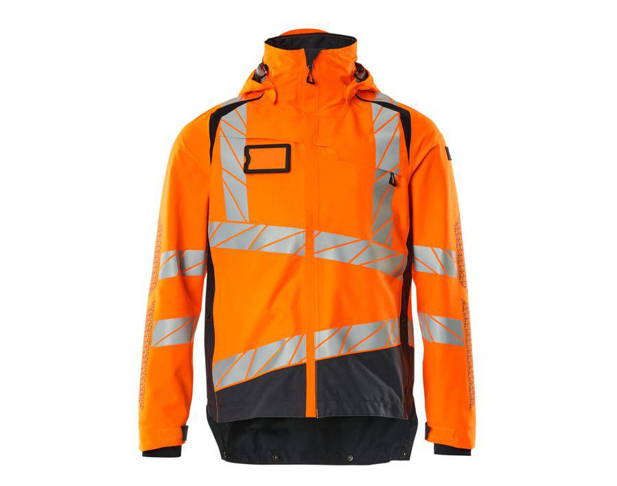 Hard Shell Jacke ACCELERATE SAFE hi-vis orange/schwarzblau