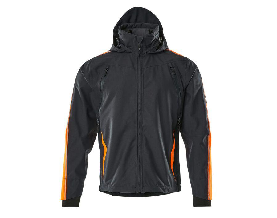 Hard Shell Jacke HARDWEAR schwarzblau/hi-vis orange