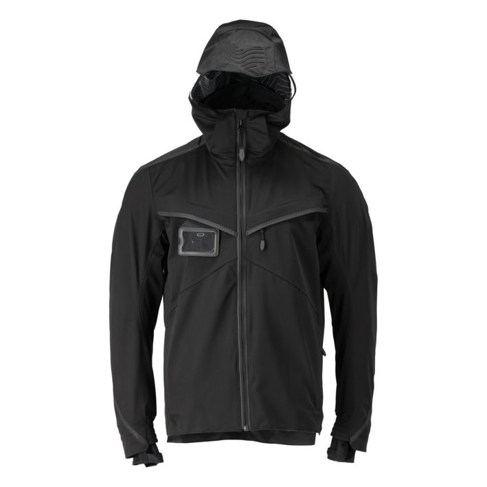 Hard Shell Jacke CUSTOMIZED schwarz