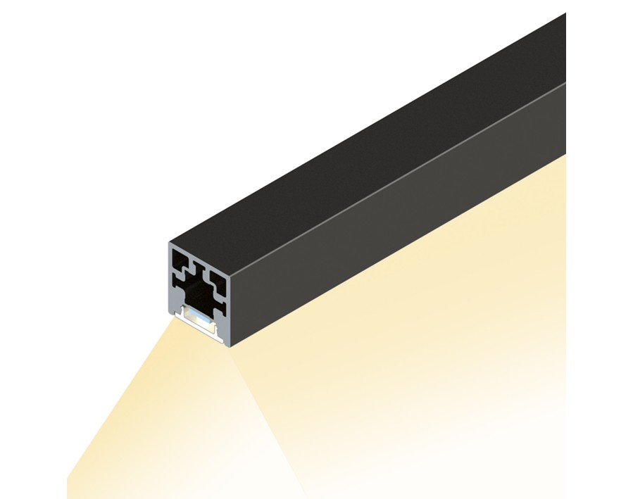 Cadro Lichtprofil Basis schwarz matt